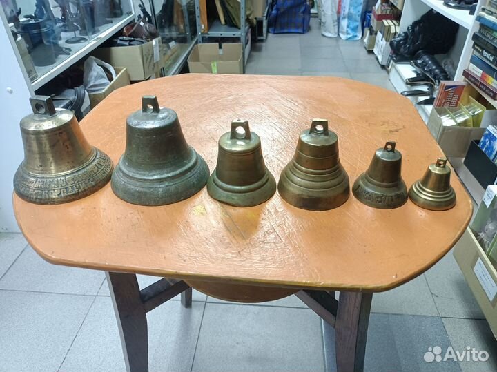 Старинный Колокольчик. Колокол. 6шт. Все разные