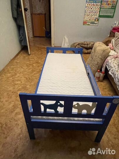 Детская кровать IKEA с матрасом