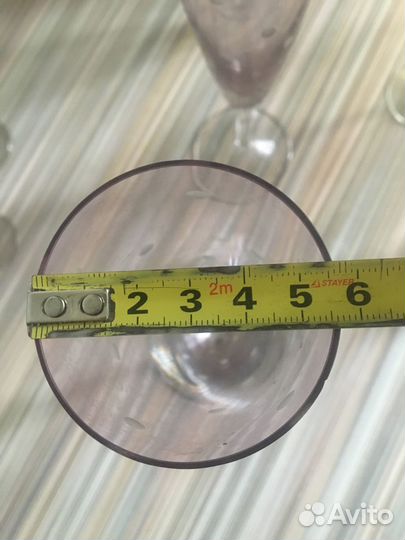 Фужеры бокалы стекло СССР, шампанское