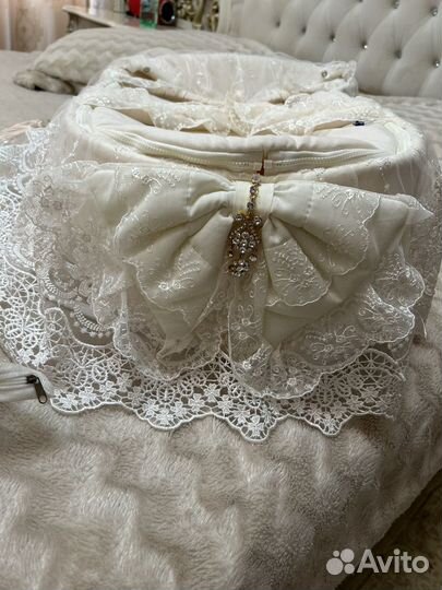 Люлька- переноска для новорожденных, с козырьком