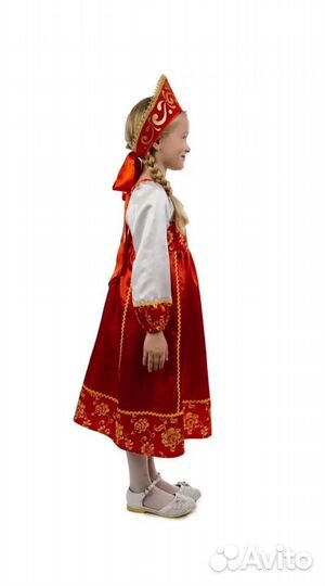 Костюм карнавальный русская красавица 128-134