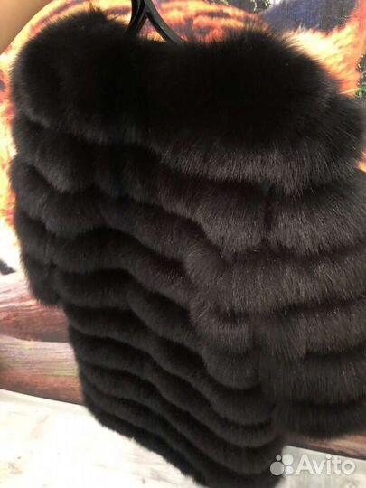 Натуральныи мех песец 100 * трансформер 4в1 *