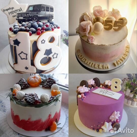 Торты, бенто торты, десерты на заказ