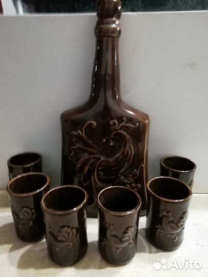 Штоф с рюмками, времен СССР