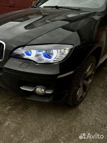 3D глазки ALT96 для BMW X6E71 в G с синей встакой