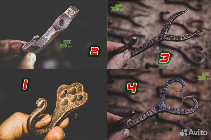 Кованные крючки для одежды (разные)