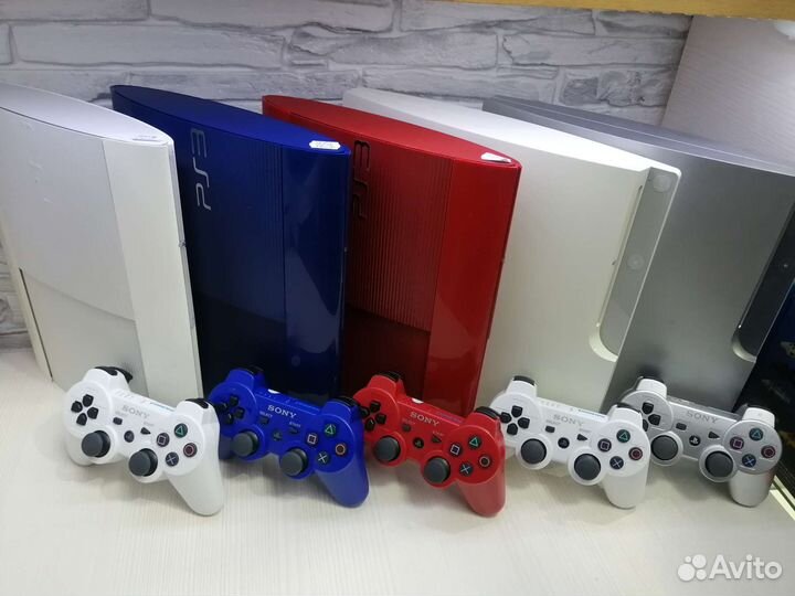 Sony PS3 с играми 2 новых геймпада
