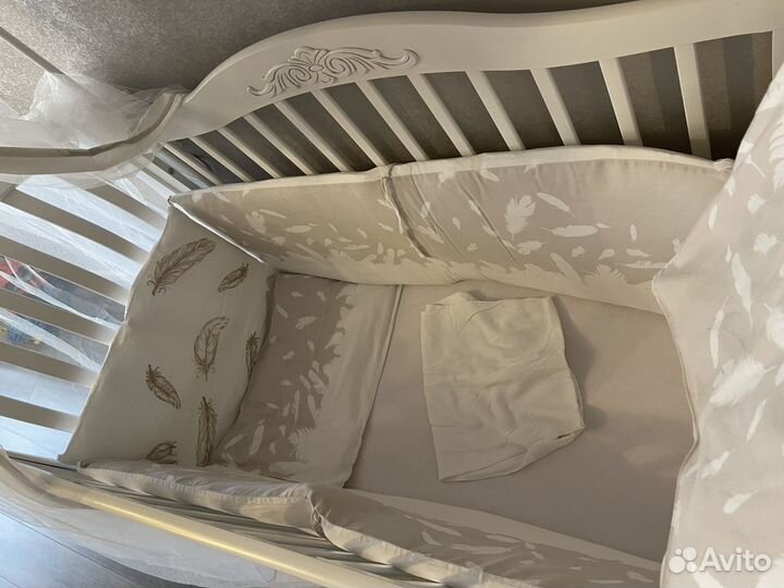 Комплект в детскую кроватку bebe luvicci fluffy