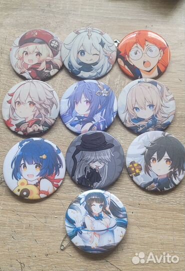 Значки с аниме