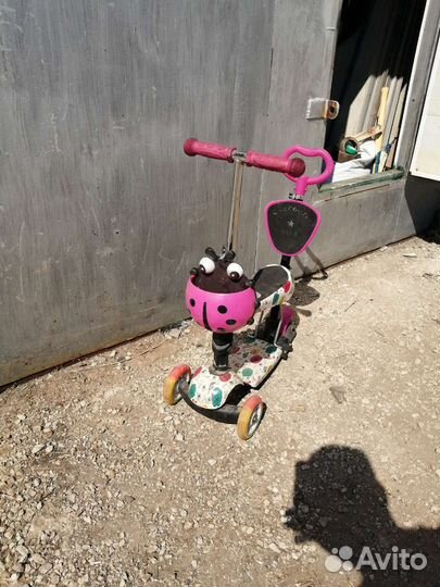 Самокат детский трехколесный бу