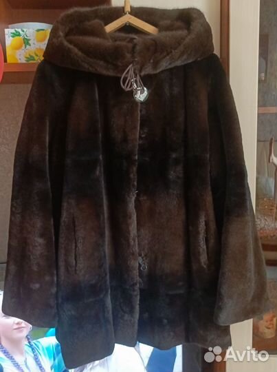 Шуба из стриженного бобра