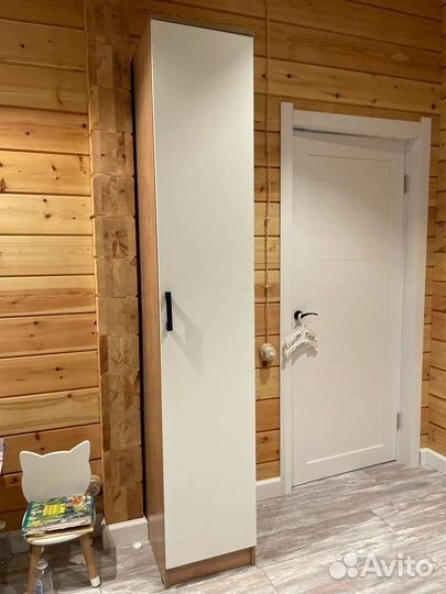 Шкаф-пенал Дуб вотан/Белый