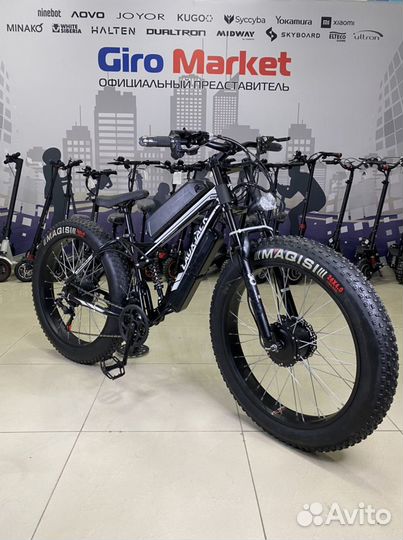 Электрофэтбайк Электровелосипед полноприводный