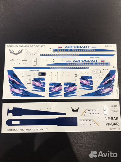 Декаль для моделей самолетов масштаб 1:144