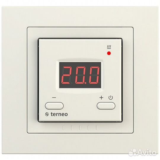 Терморегулятор terneo st unic, слоновая кость