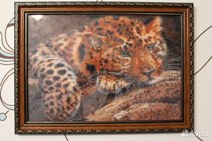 Картина из страз (алмазная вышивка). Ручная работа