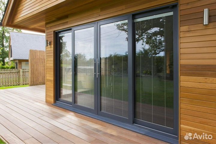 Окна алюминиевые новые