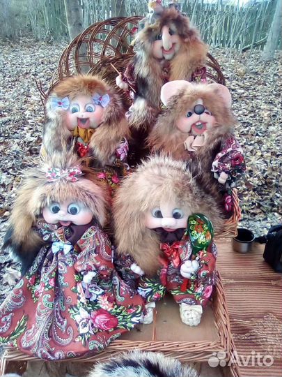 Домовята с натуральным мехом