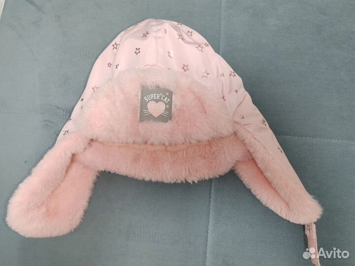 Шапка ушанка для девочки 46-50