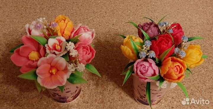 Мыльный букет ручной работы