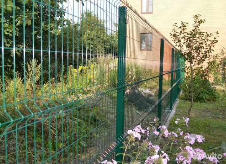 Забор из 3D сетки быстро работа по договору