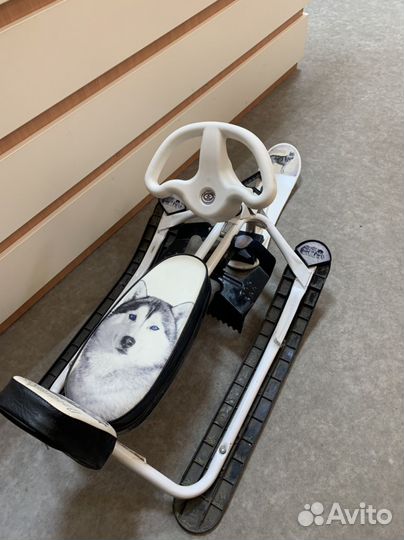 Снегокат детский со спинкой