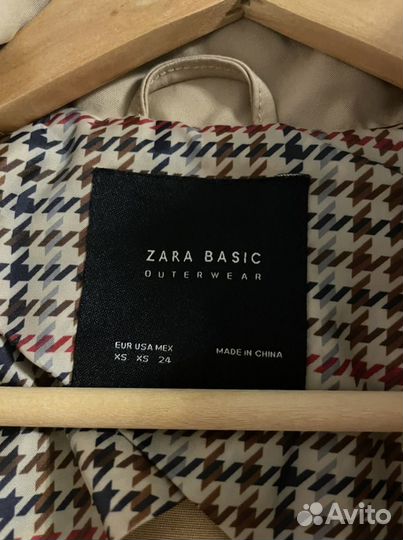 Тренч плащ zara