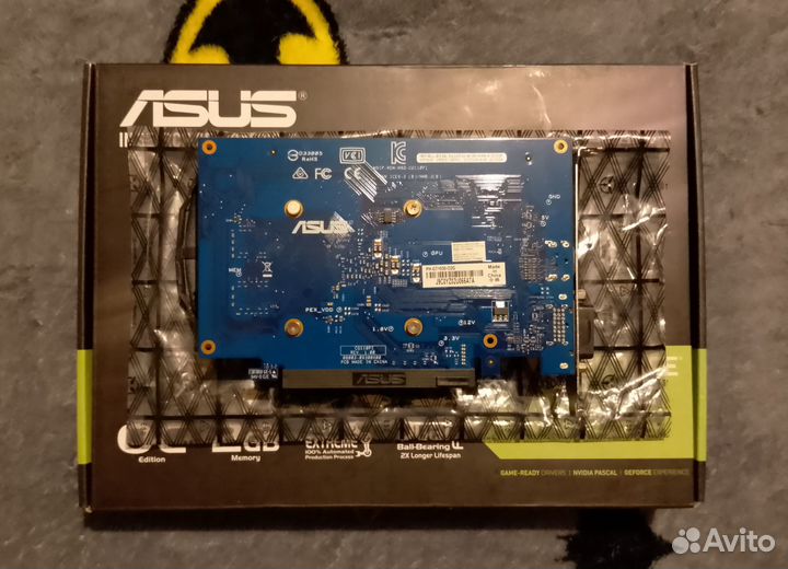 Видеокарта asus Geforce GT 1030