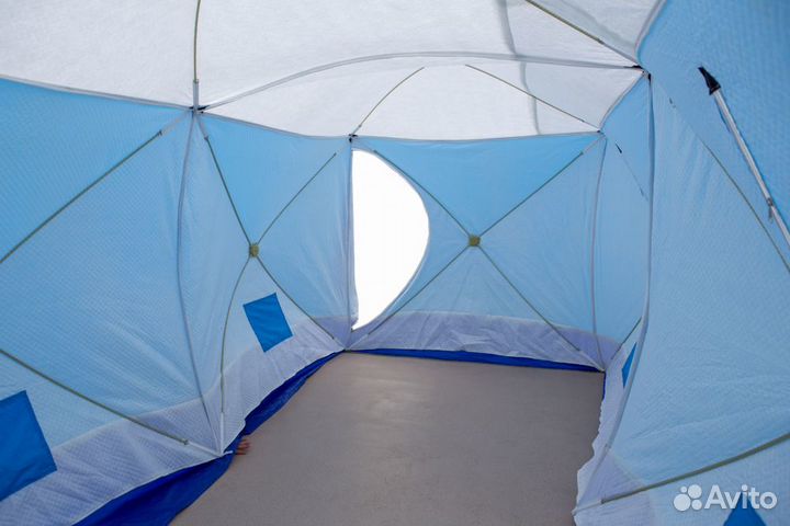 Палатка Стэк куб-3 трехслойная дышащий дубль