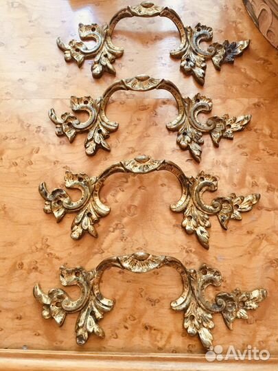 Старинные бронзовые ручки от мебели