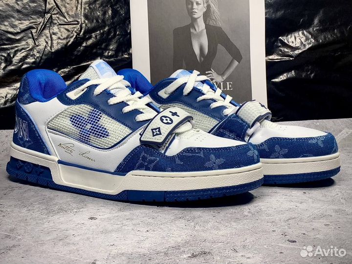Louis vuitton кроссовки синие