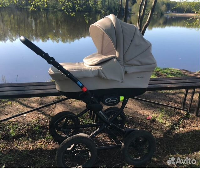 Коляска 2 в 1 aroteam cocoline (экокожа)