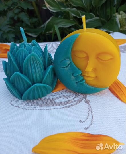 Свечи из воска / свечи тыква