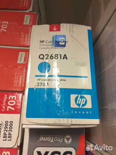 Оригинальный картридж HP CLJ 3700 (Q2681A) голубой