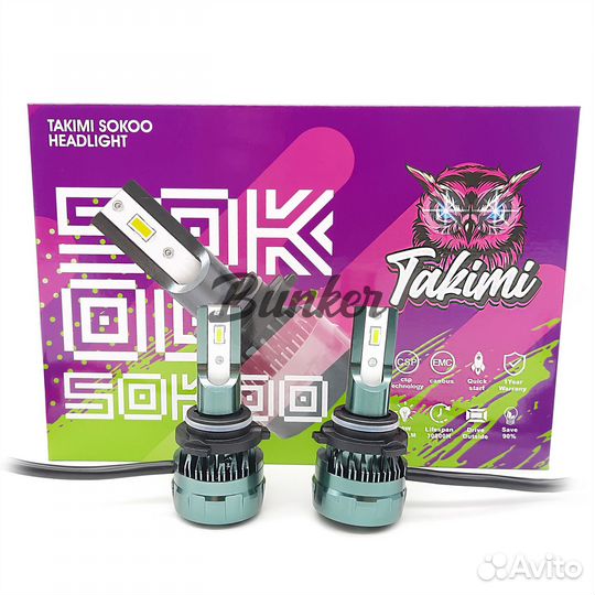 Светодиодные LED лампы Takimi sokoo HB4 (9006)