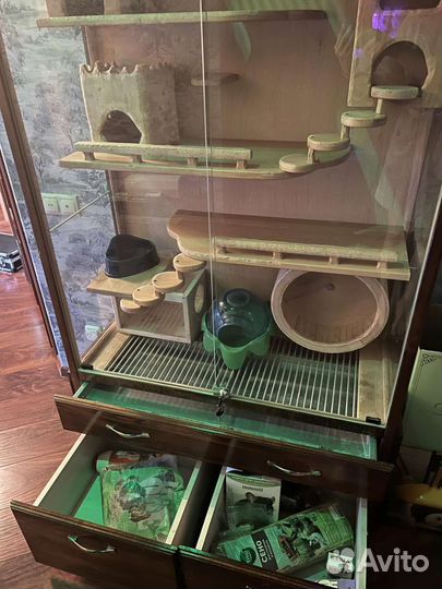 Витрина для шиншилл бу