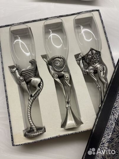 Подарочные Бокалы Фужеры Металлические