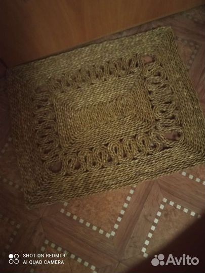 Коврик плетеный