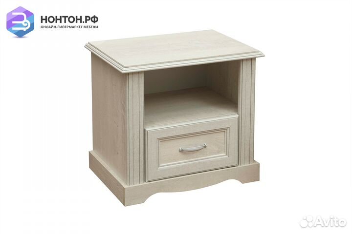 Тумба прикроватная Сохо 32.17 бетон пайн белый