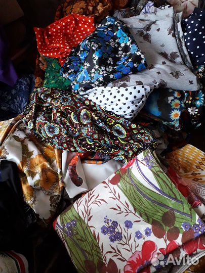 Ткани.отрез СССР бязь.сатин.штапель.шерсть