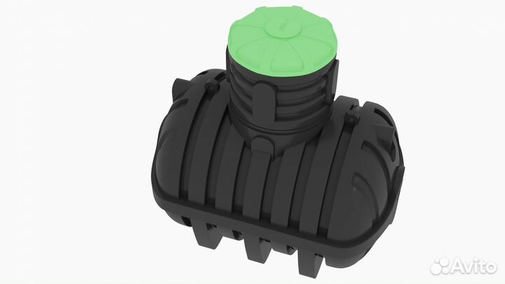 Подземная емкость 5000л. чёрная усиленная(септик)