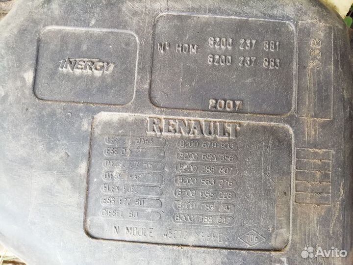 Бензобак рено сценик 2