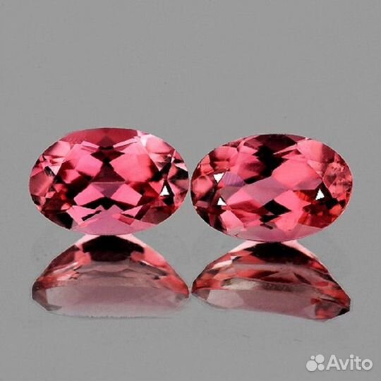 Турмалин натуральный 0,89Ct 6х4мм 1к-кт VVS Овал