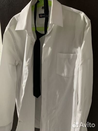 Рубашка белая на мальчика 152 158