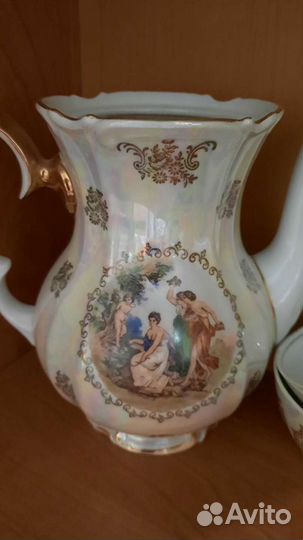 Чайный сервиз мадонна 11 предметов торг антиквариа