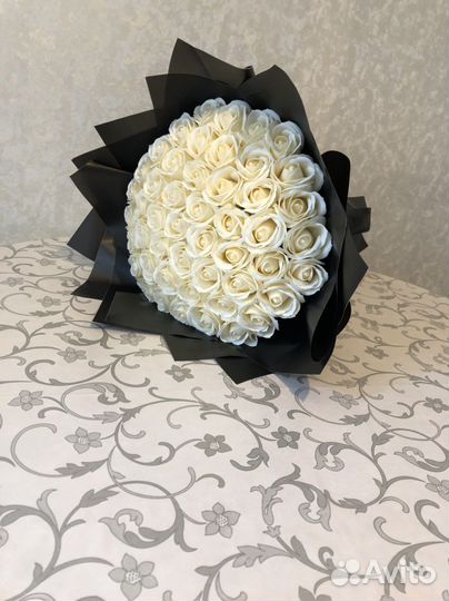 Букет из нежных мыльных роз