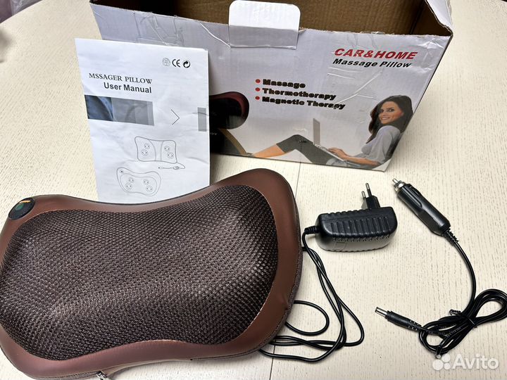 Массажная подушка для тела car&home massage pillow