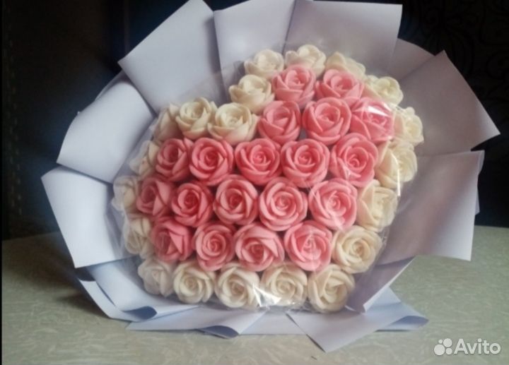 Розы из шоколада