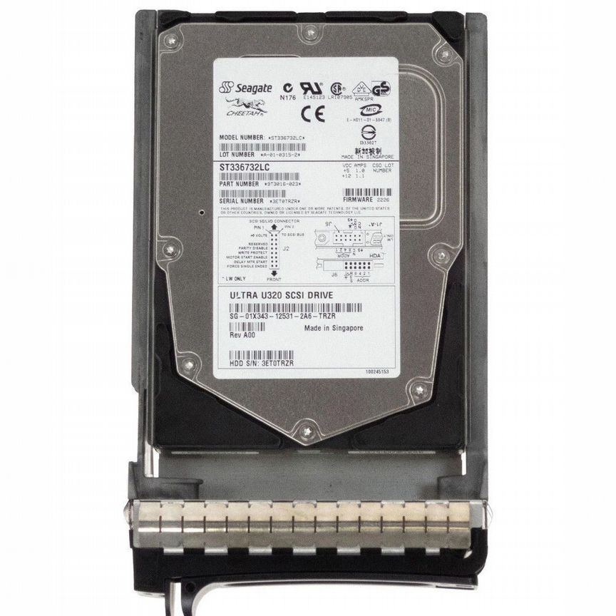 [1X343] Жесткий Диск Dell 36gb U320scsi 3.5" Hdd 1x343