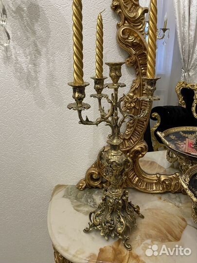 Подсвечник бронза старинный